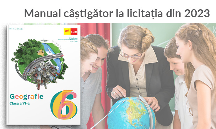Geografie clasa a VI-a, manual câștigător la licitația din 2023 - ArtKlett